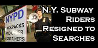 N.Y. Subway Riders Resigned to Searches